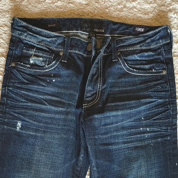 VIGOSS Men's Forde Bootcut Denim Jean - Size 33 - Picture 7 of 7